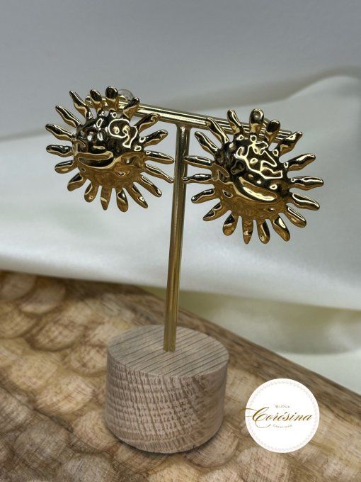 Boucles d'oreilles grand soleil 