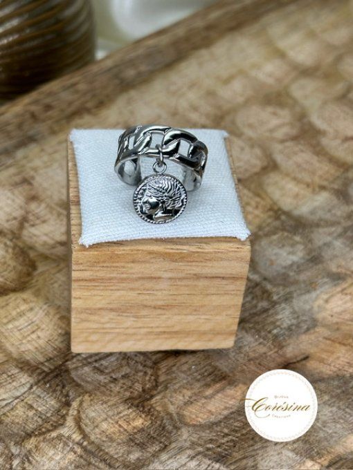 Bague Estella maillons doré / argenté