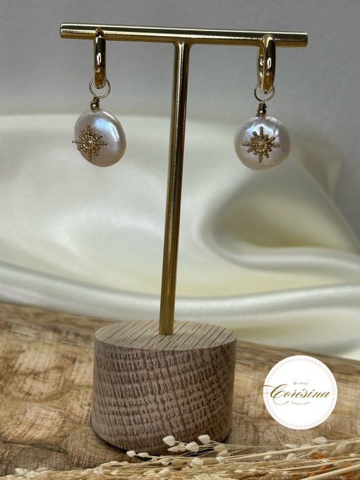 Boucles d'oreilles soleil 