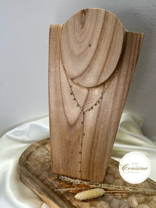 Collier Juliane en Y doré