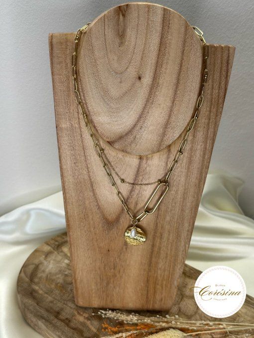 Collier Luna double 