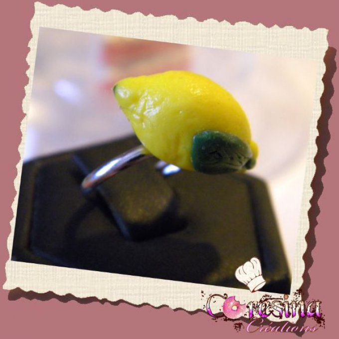 bijoux gourmands: Bague "Mon ptit citron "