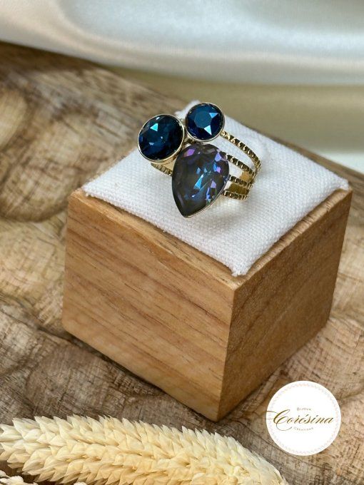 Bague Swarovski -Saphir