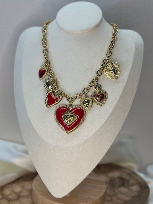 Collier Duchesse rouge 