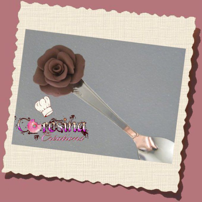 Cuillère Rose chocolat