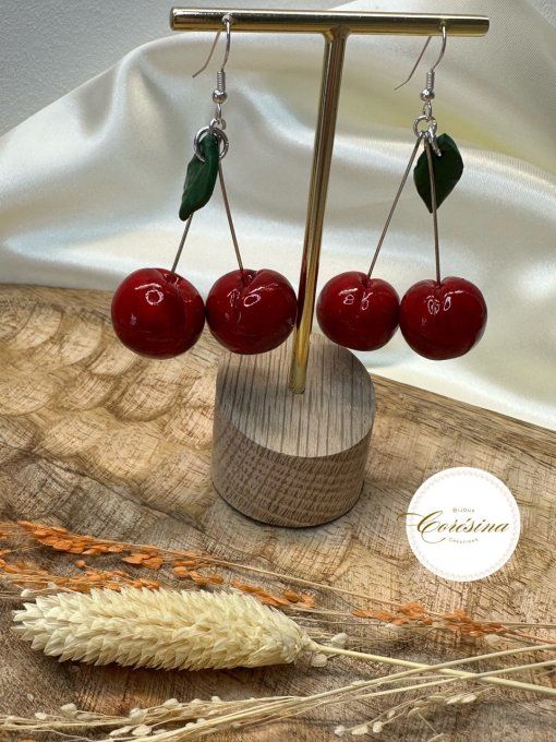 Boucles d'oreilles Cerises