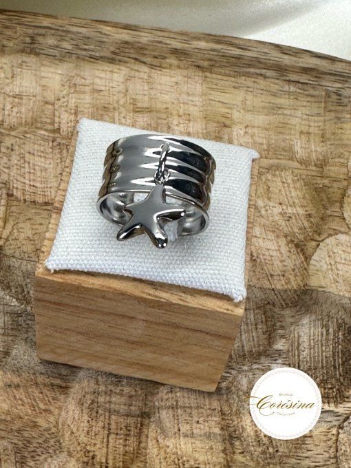 Bague Breloque  étoile 