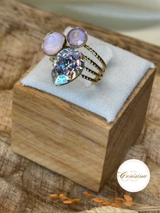 Bague Swarovski Lavande 