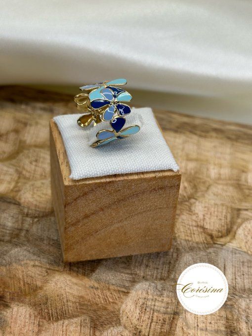 Bague couronne de fleurs 