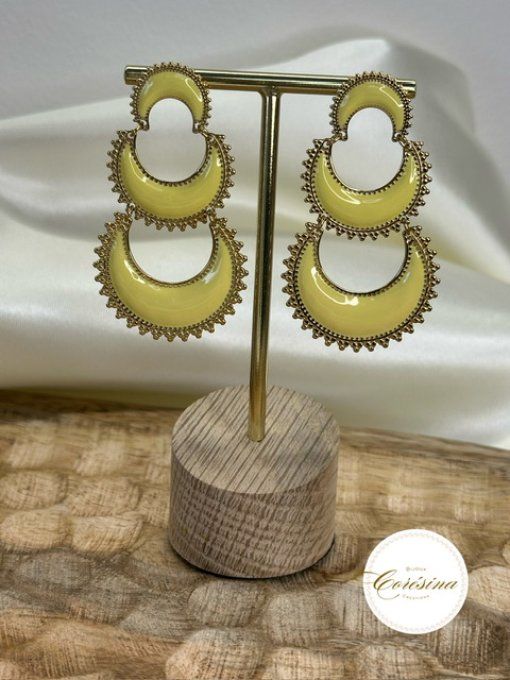Boucles d'oreilles Lunabelle  couleur au choix 